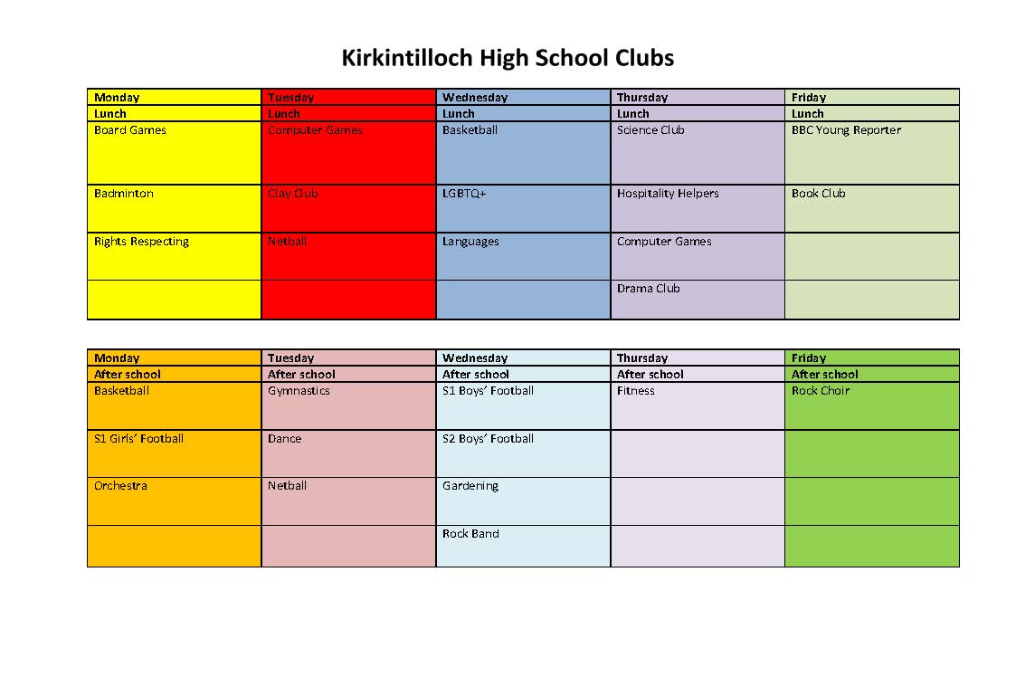 Activities and clubs