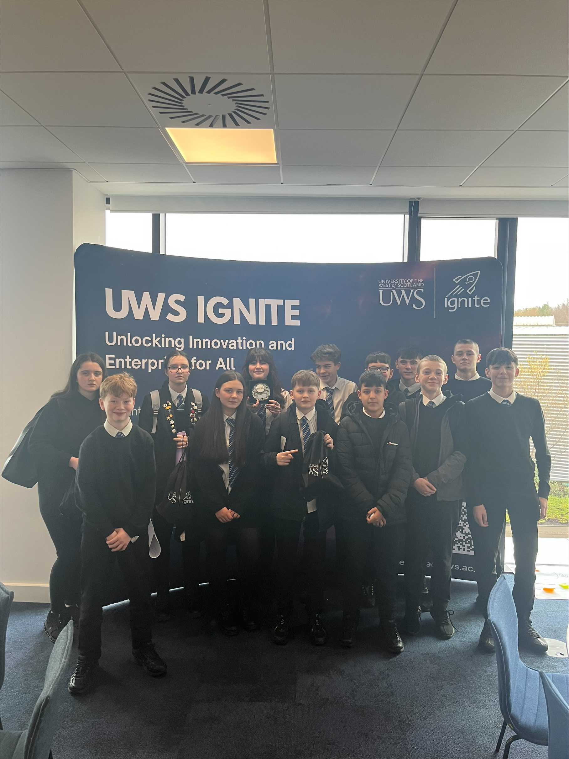 group of pupils standing together